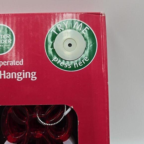 Winter Wonder Lane Battery operated‎ 8 LED Christmas Hanging Bells Total In/Out - Picture 4 of 14